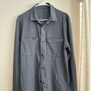 lululemon athletica Men's Gray Lightweight Shirt Jacket